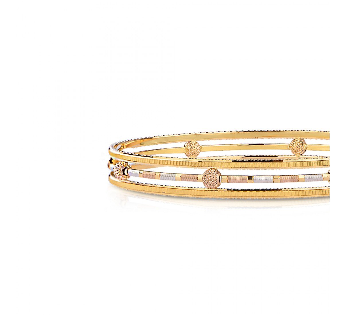 Elysian Spherical Gold Bangles