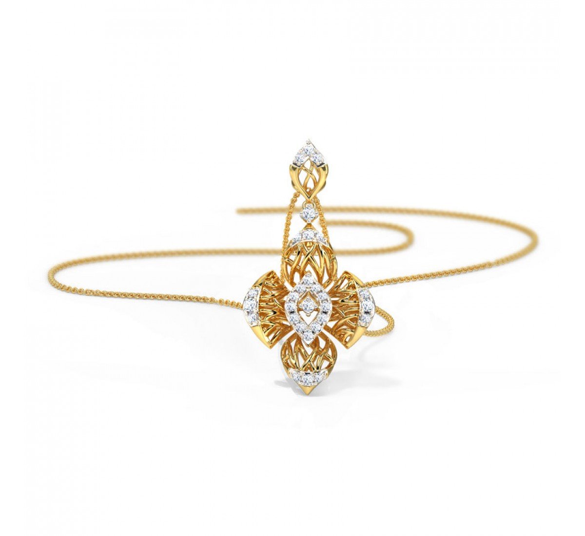 Prismic Diamond Pendant