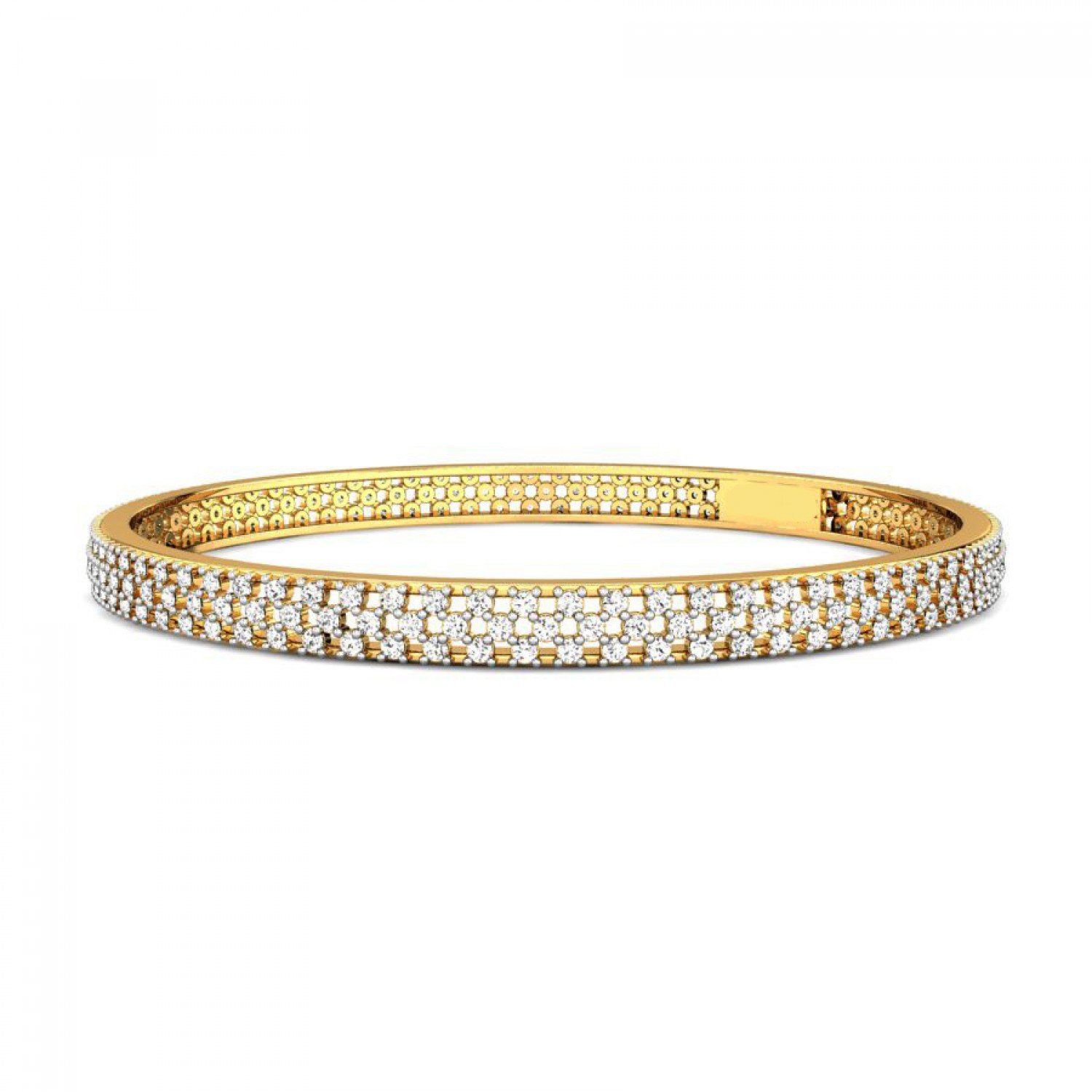 Pinnacle Seam Gold Bangles
