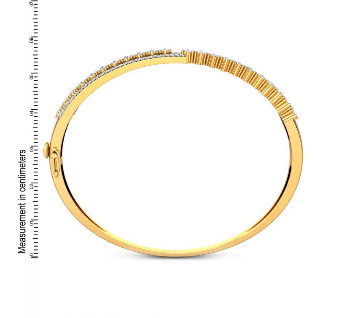 Elation Overlap Gold Bangles