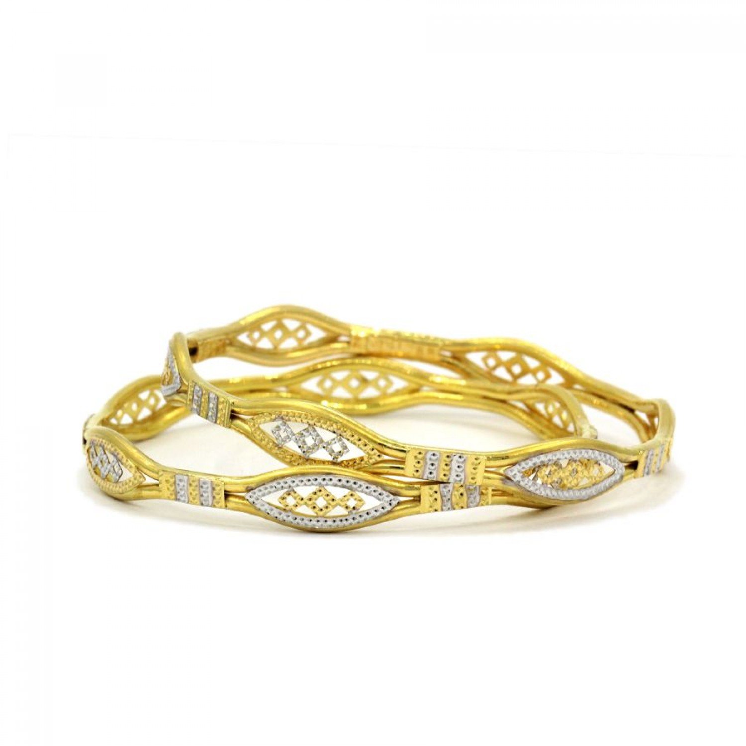 Inspired Evocative Gold Bangles