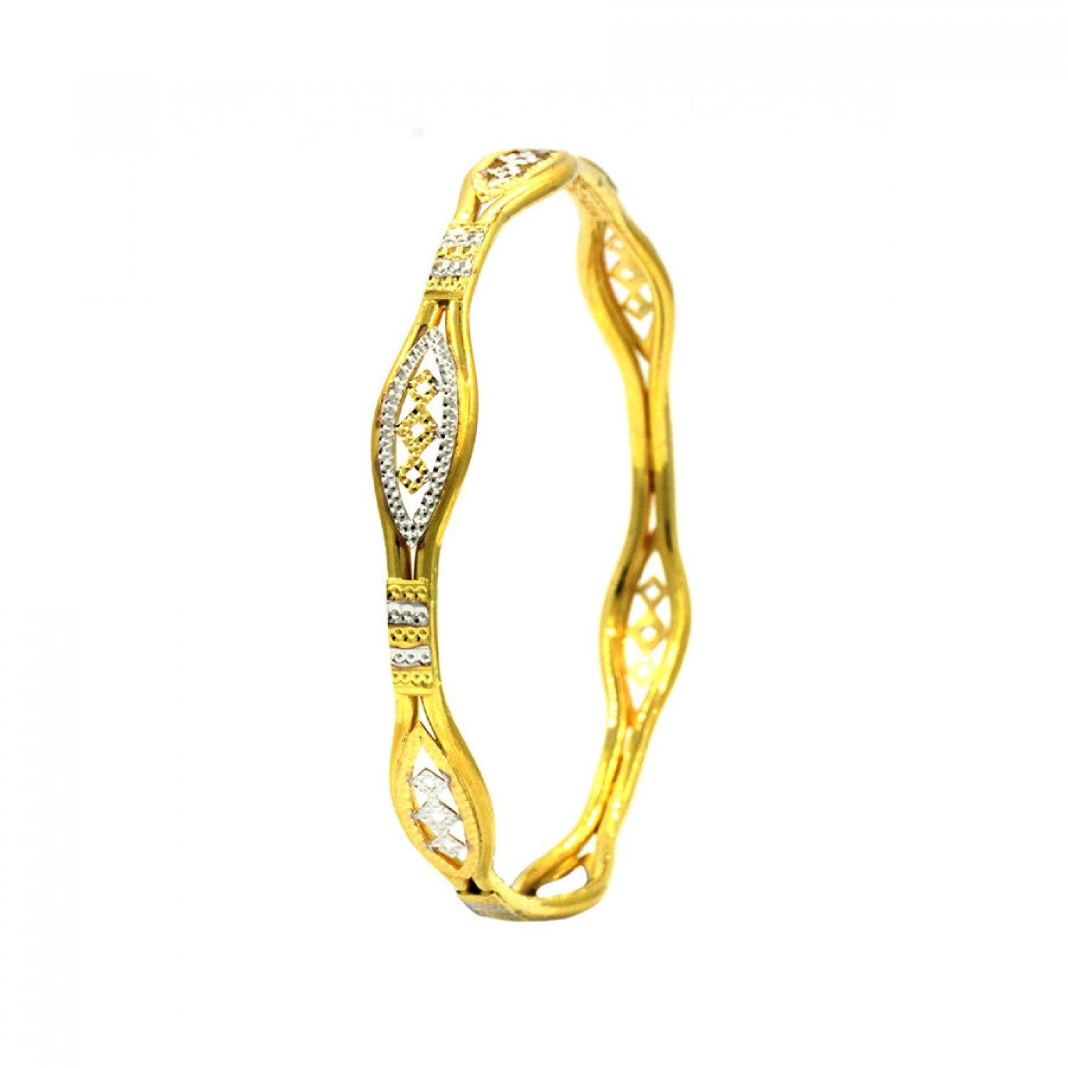 Inspired Evocative Gold Bangles