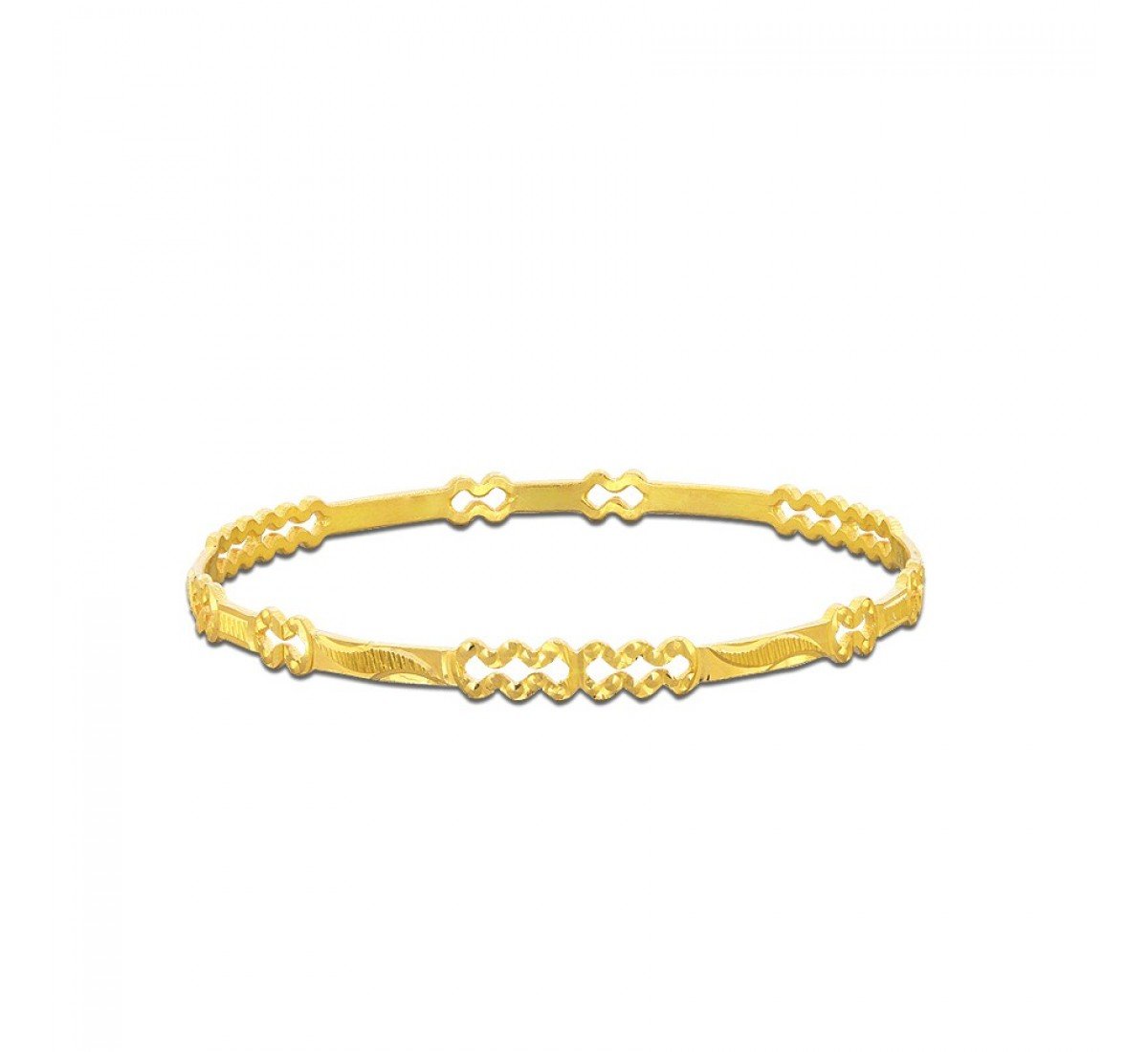 Joice Chevron Gold Bangles