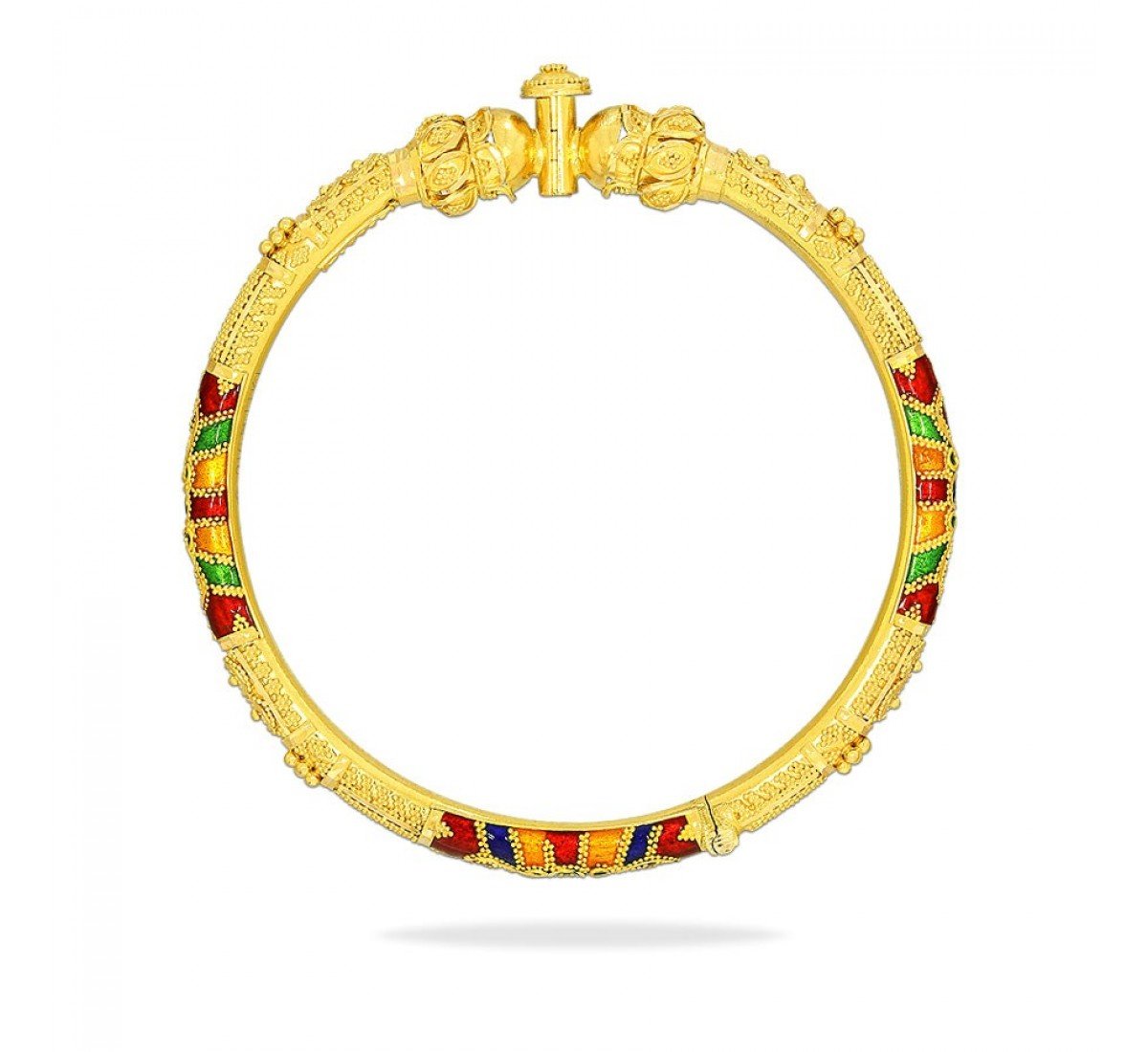 Stately Aurora Gold Bangles