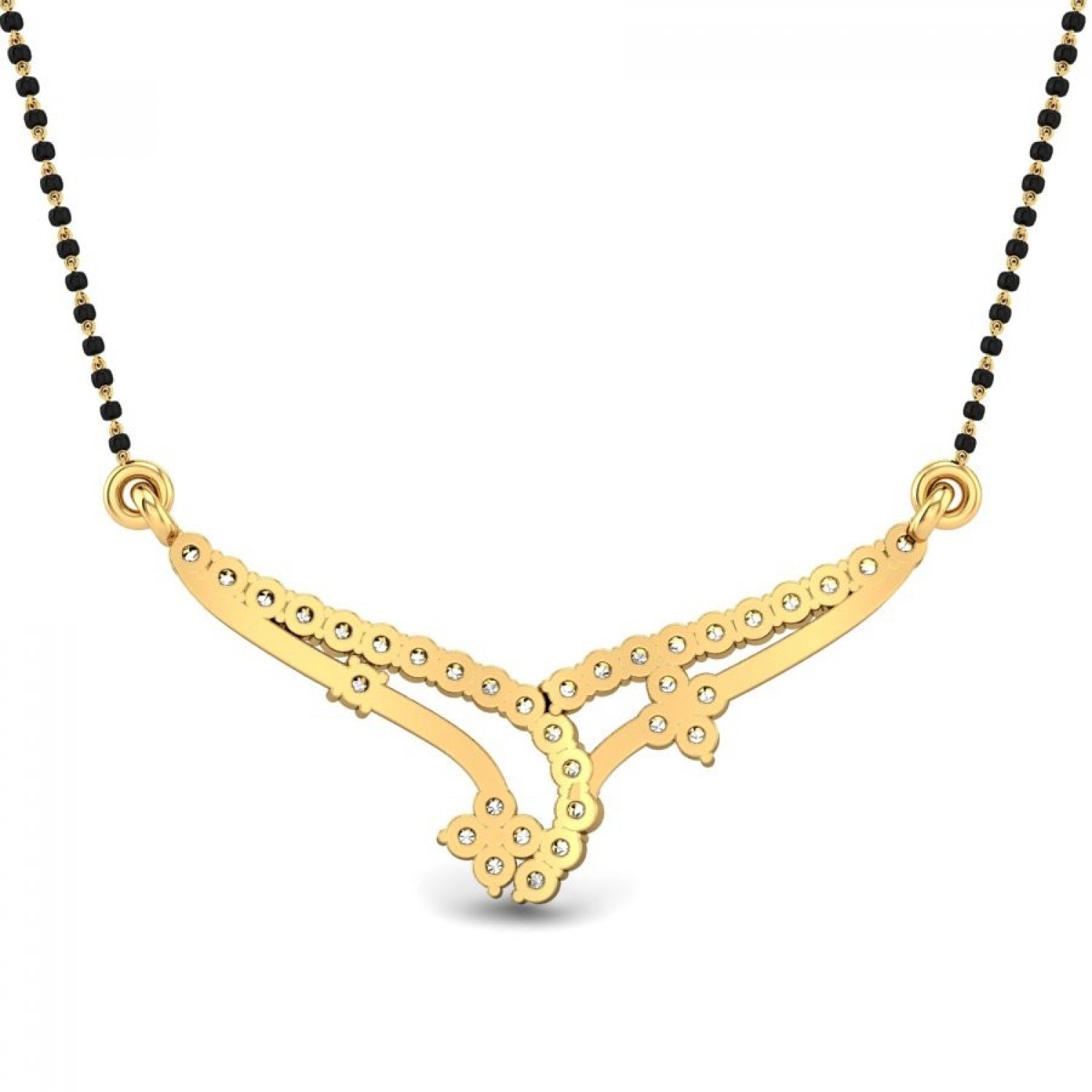 Onyxara Diamond Mangalsutra