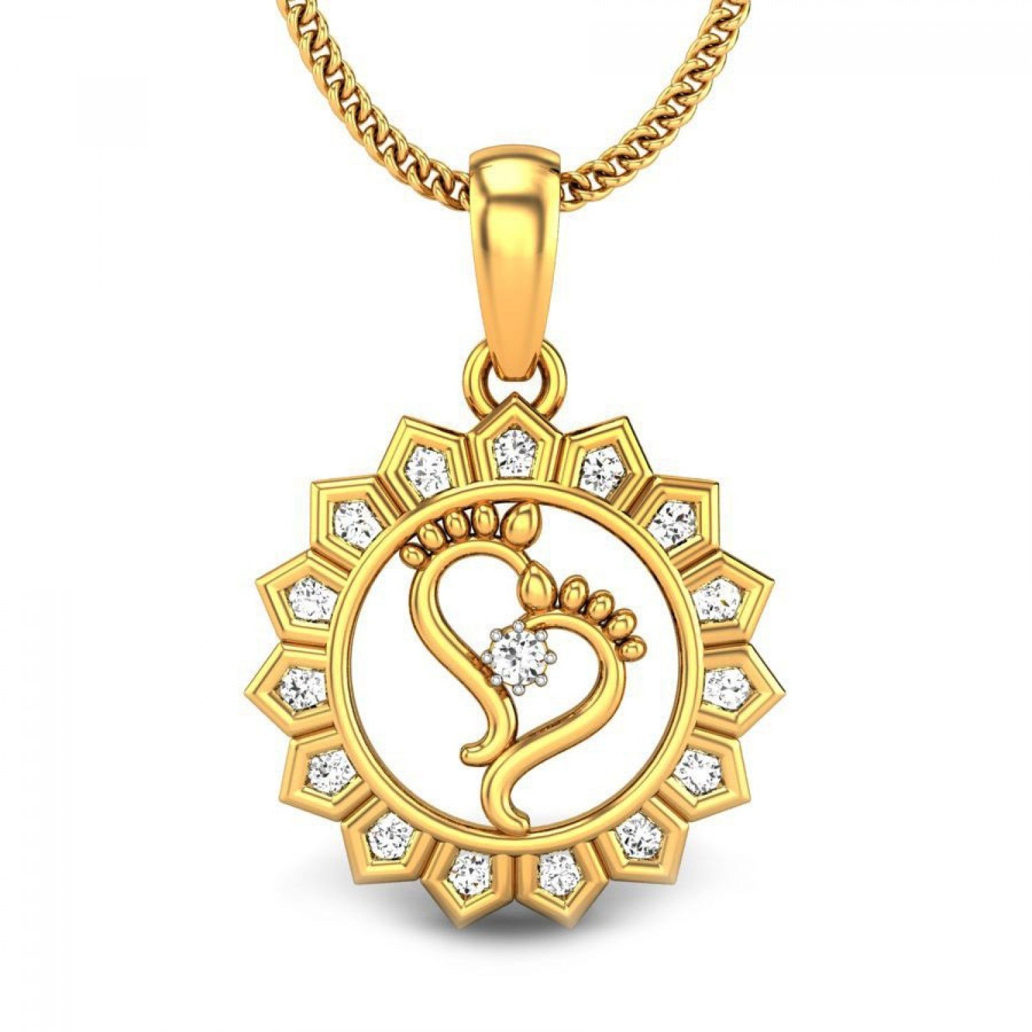 Diamond Anugrah Laabh Pendant