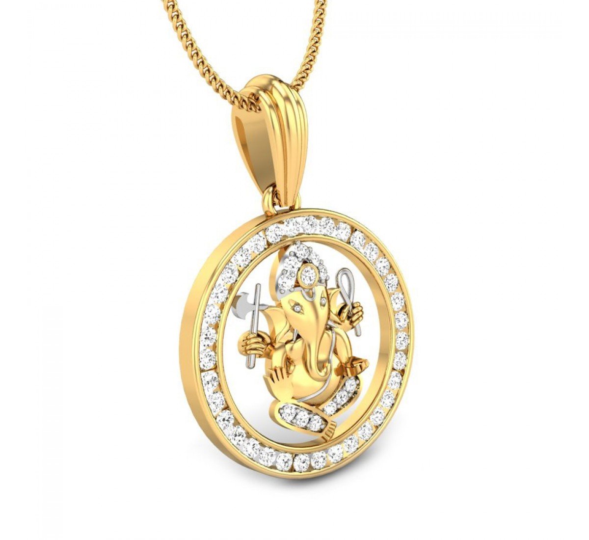 Mushakvaahan Diamond Pendant