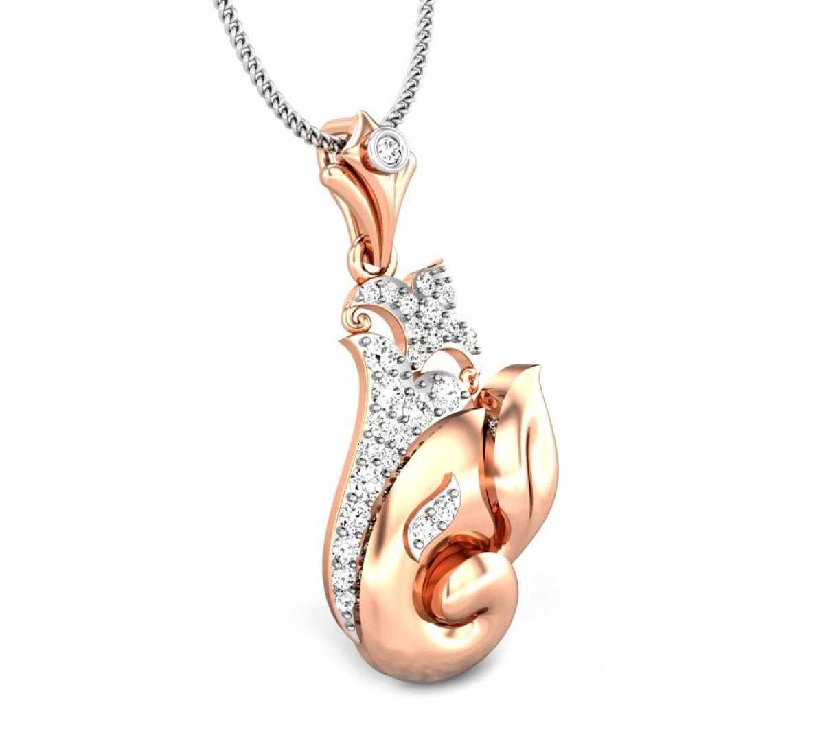 Chaturbhuj Diamond Pendant