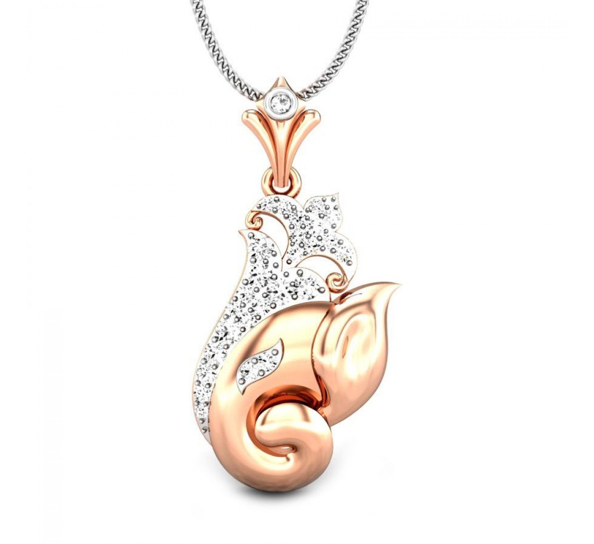 Chaturbhuj Diamond Pendant