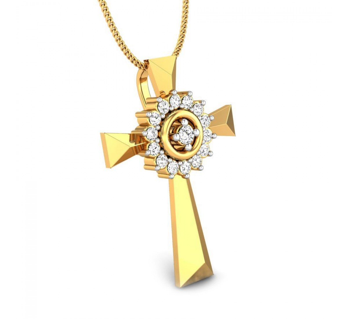 Diamond Divine Cross Pendant