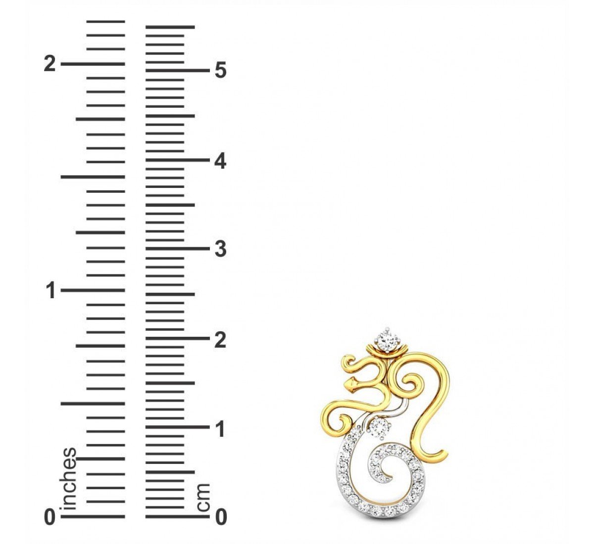 OM Buddhinath Diamond Pendant