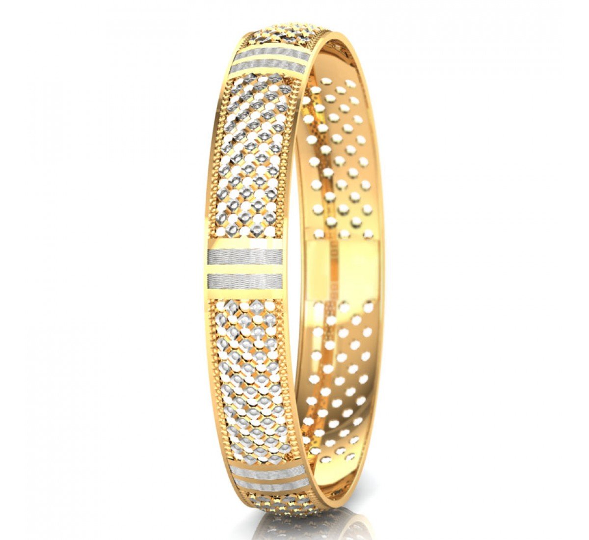 Faceted Amarbel Gold Bangles