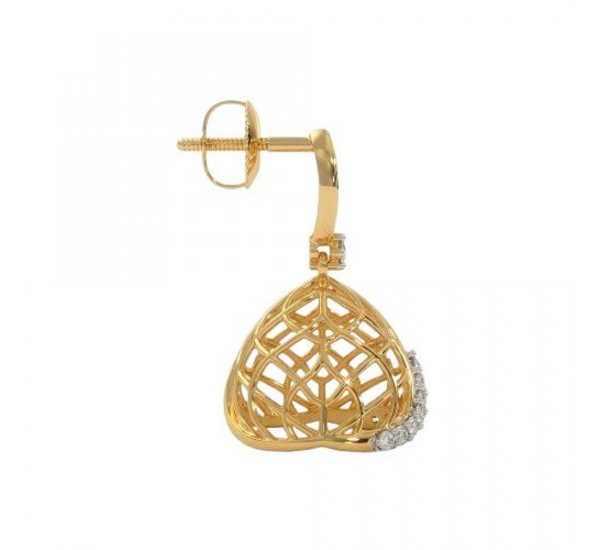 Weft Flare Diamond Jhumkas