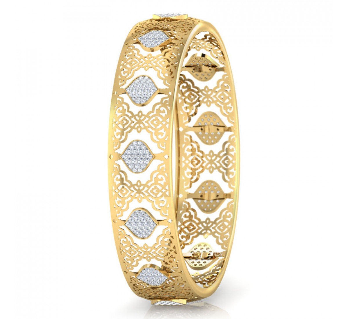 Enchanting Round Diamond Bangles