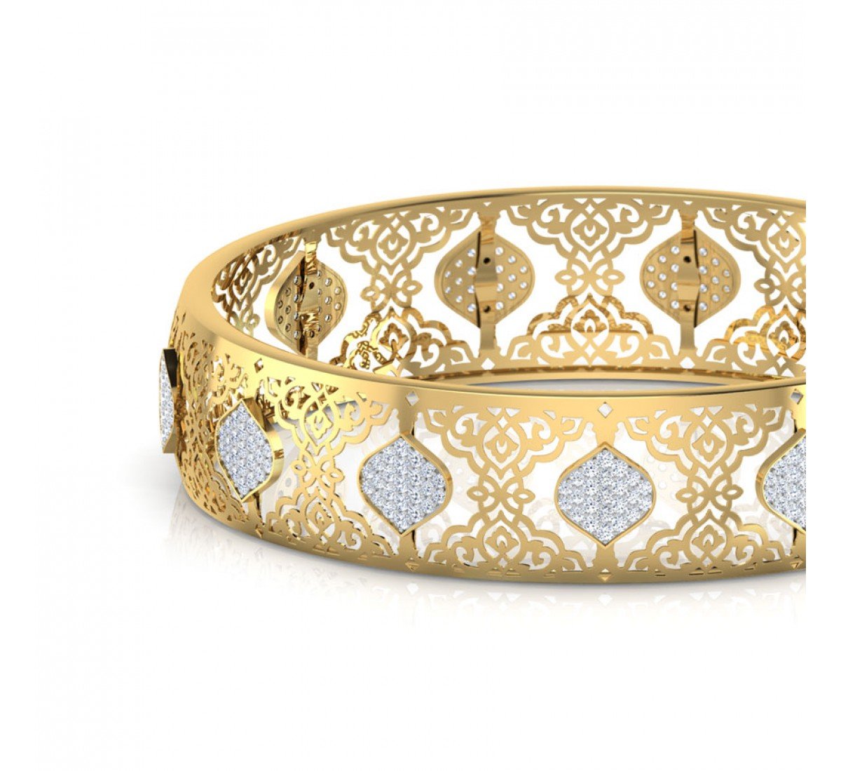 Enchanting Round Diamond Bangles