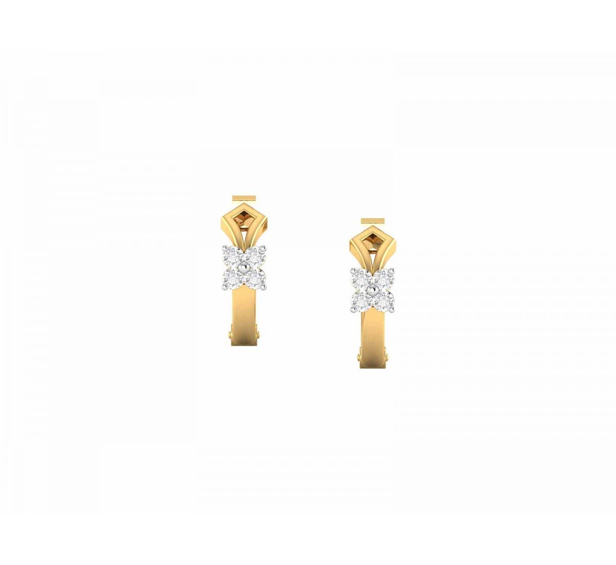 Flutter Vein Diamond Earrings
