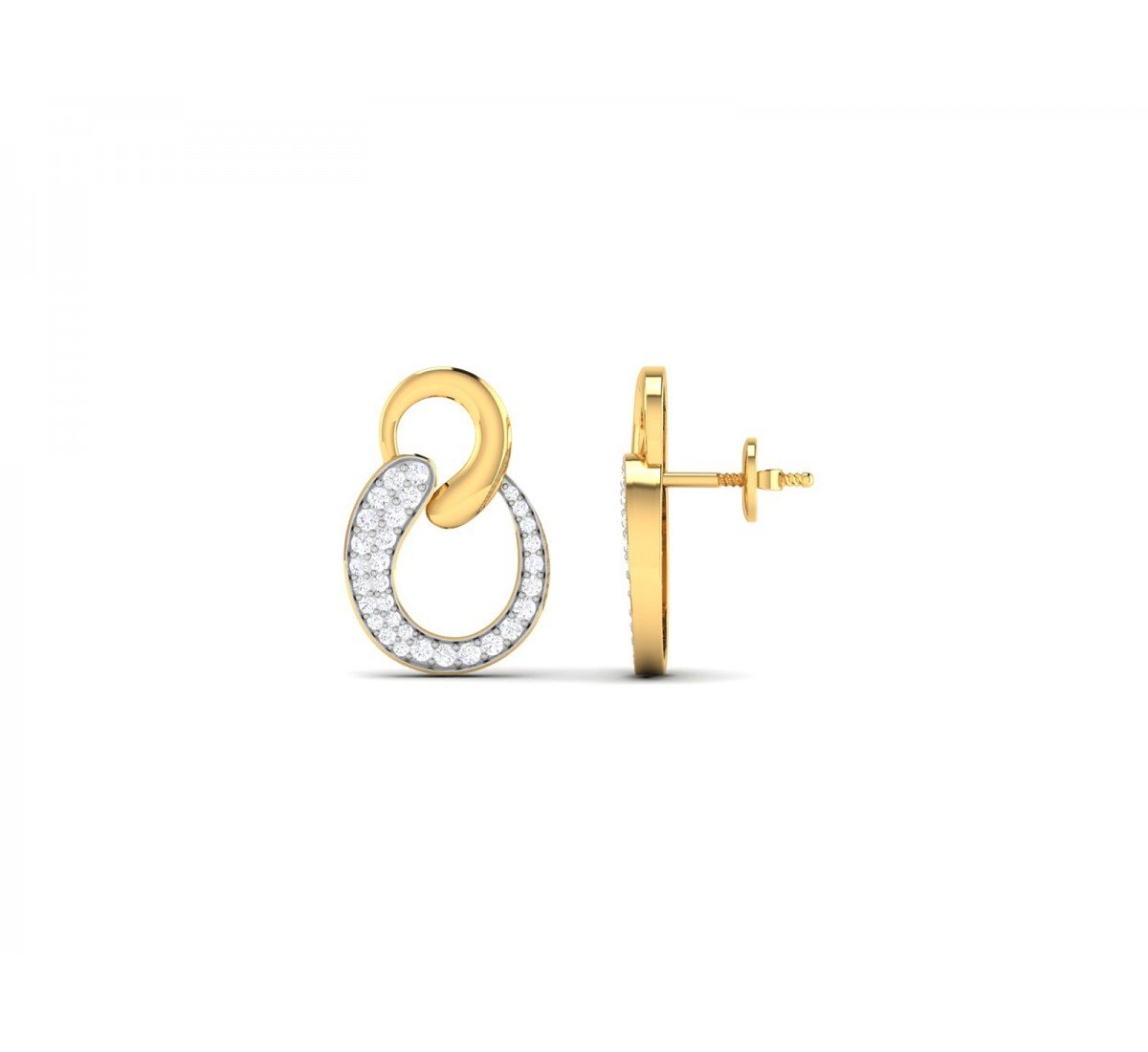 Sheathe Diamond Earrings