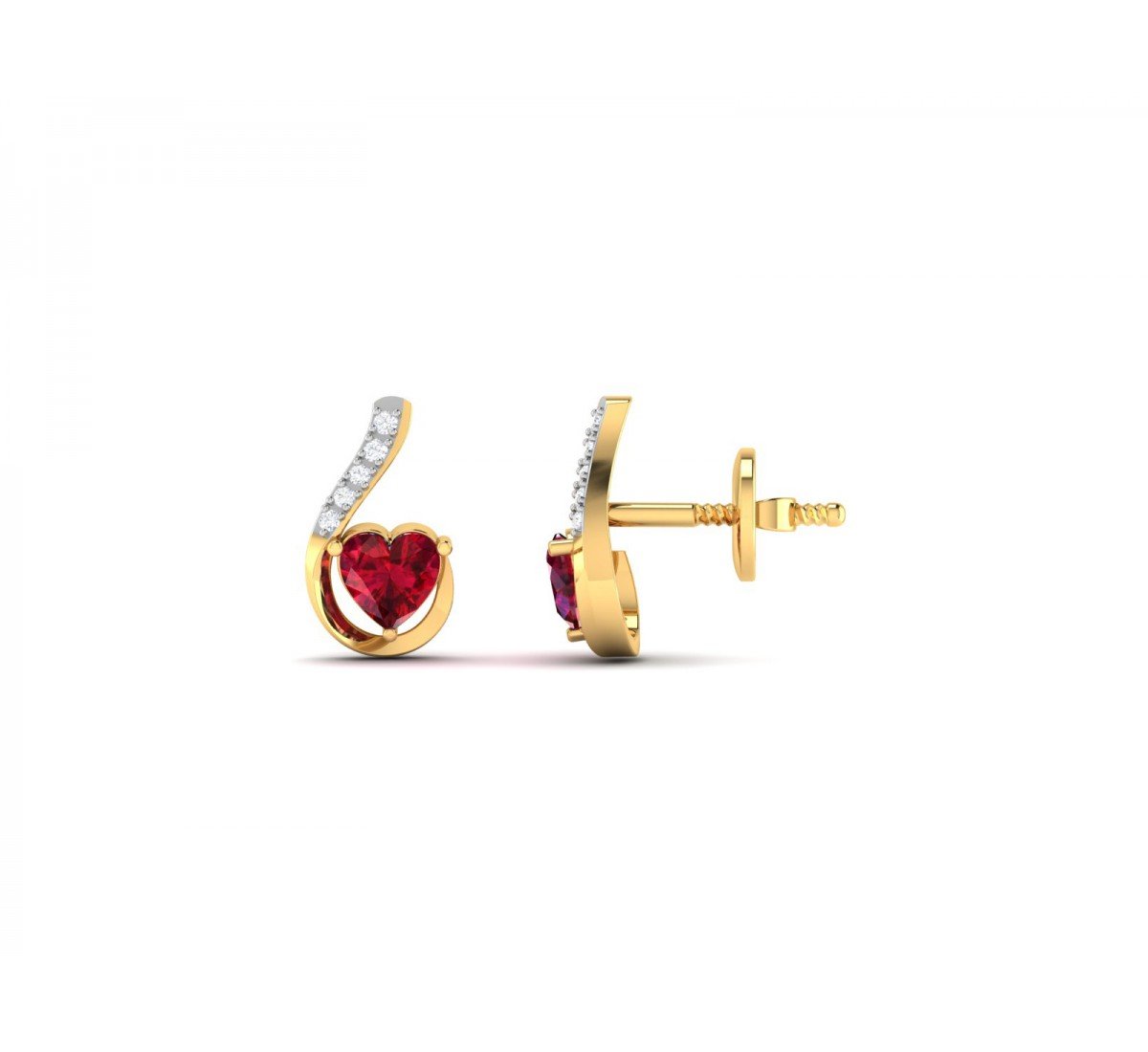 Palladium Diamond Earrings