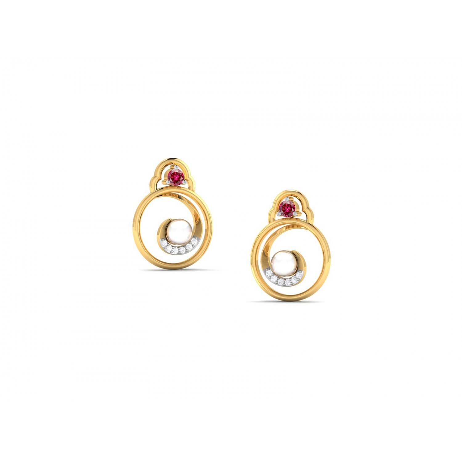 Sculpture Diamond Earrings