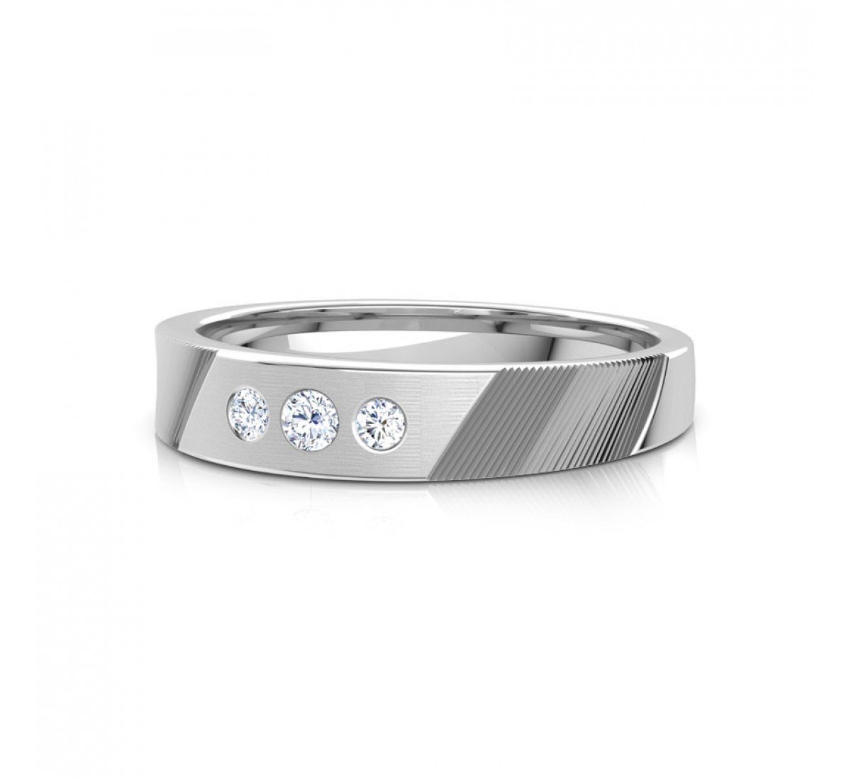 Enchanting Mesh Diamond Band