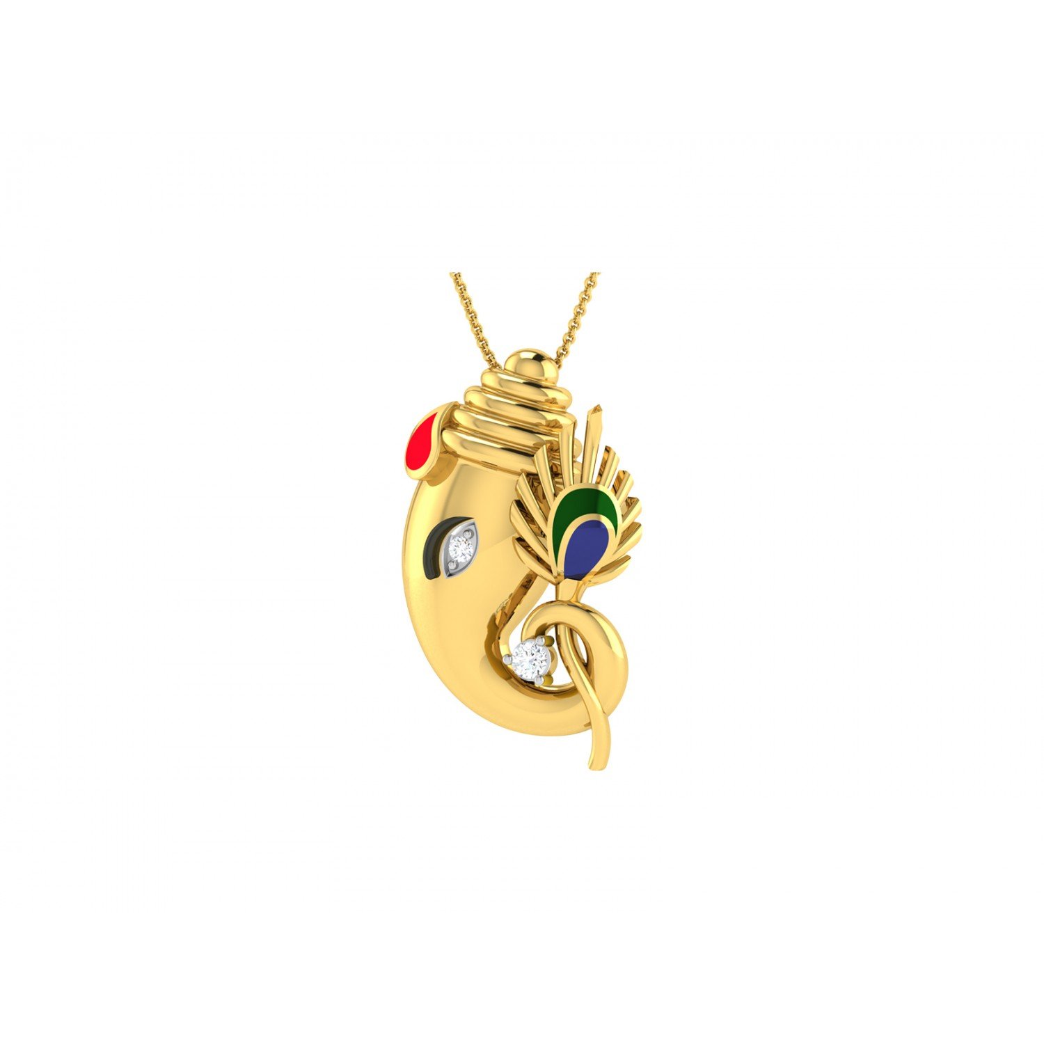 Magalmurti Gajapati Diamond Pendant