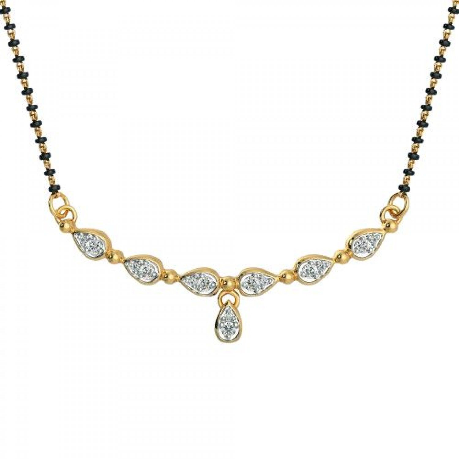 Obsidian Diamond Mangalsutra