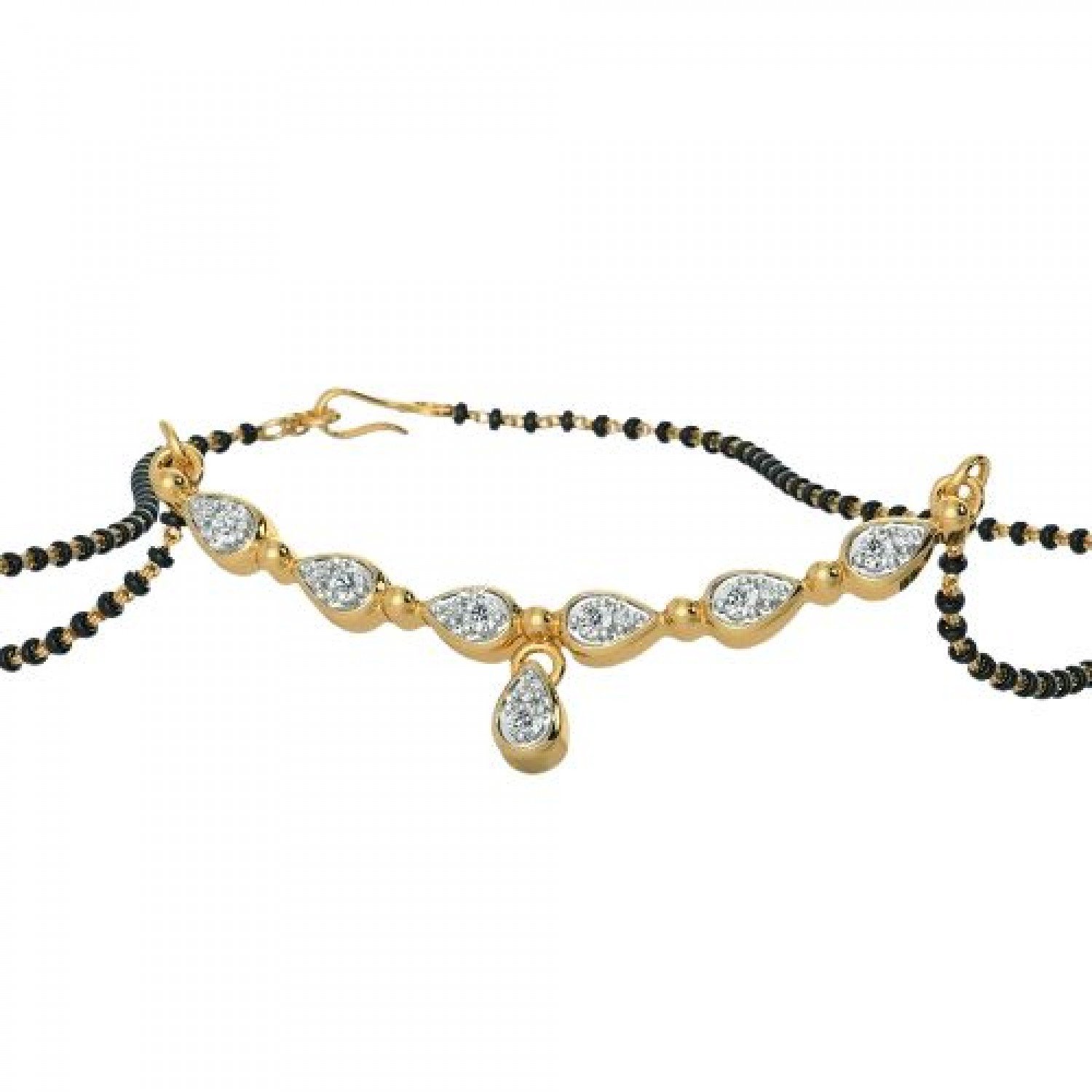 Obsidian Diamond Mangalsutra