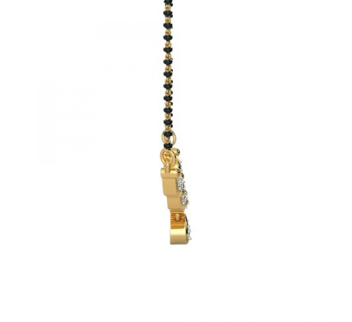 Obsidian Diamond Mangalsutra