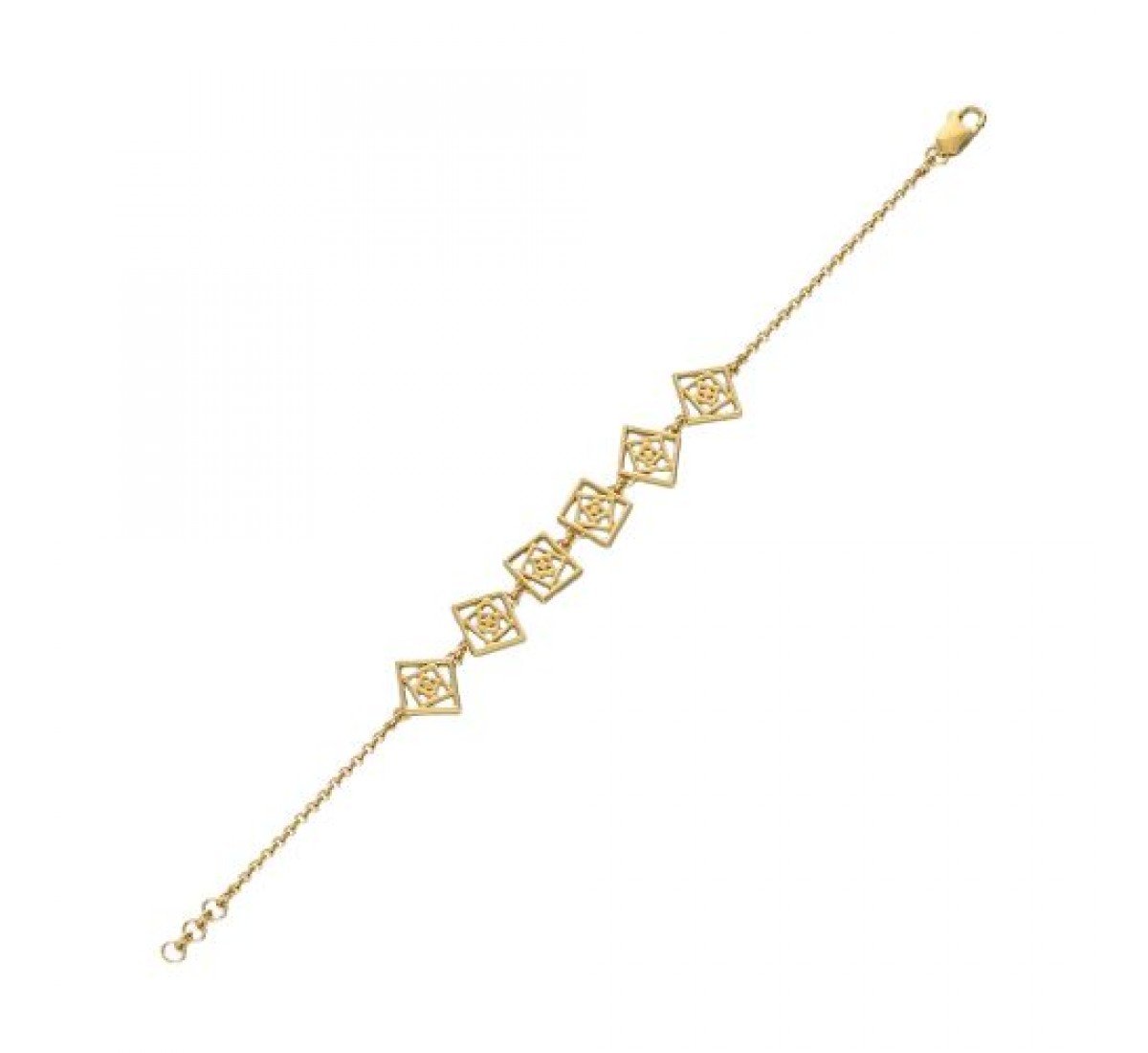 Prism Texture Gold Bracelet