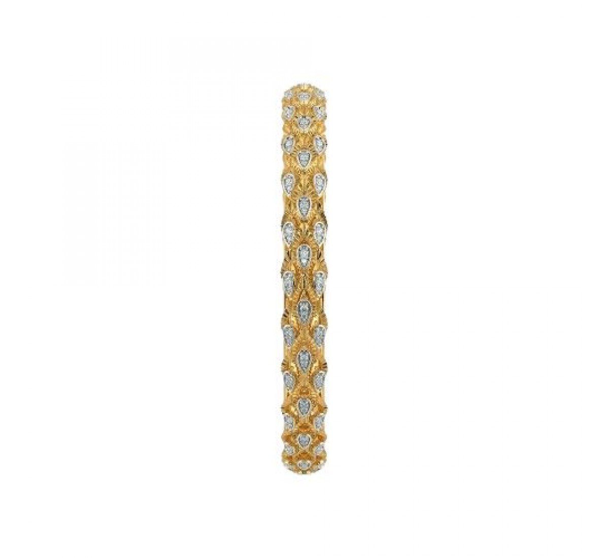 Teardrop Round Diamond Bangles