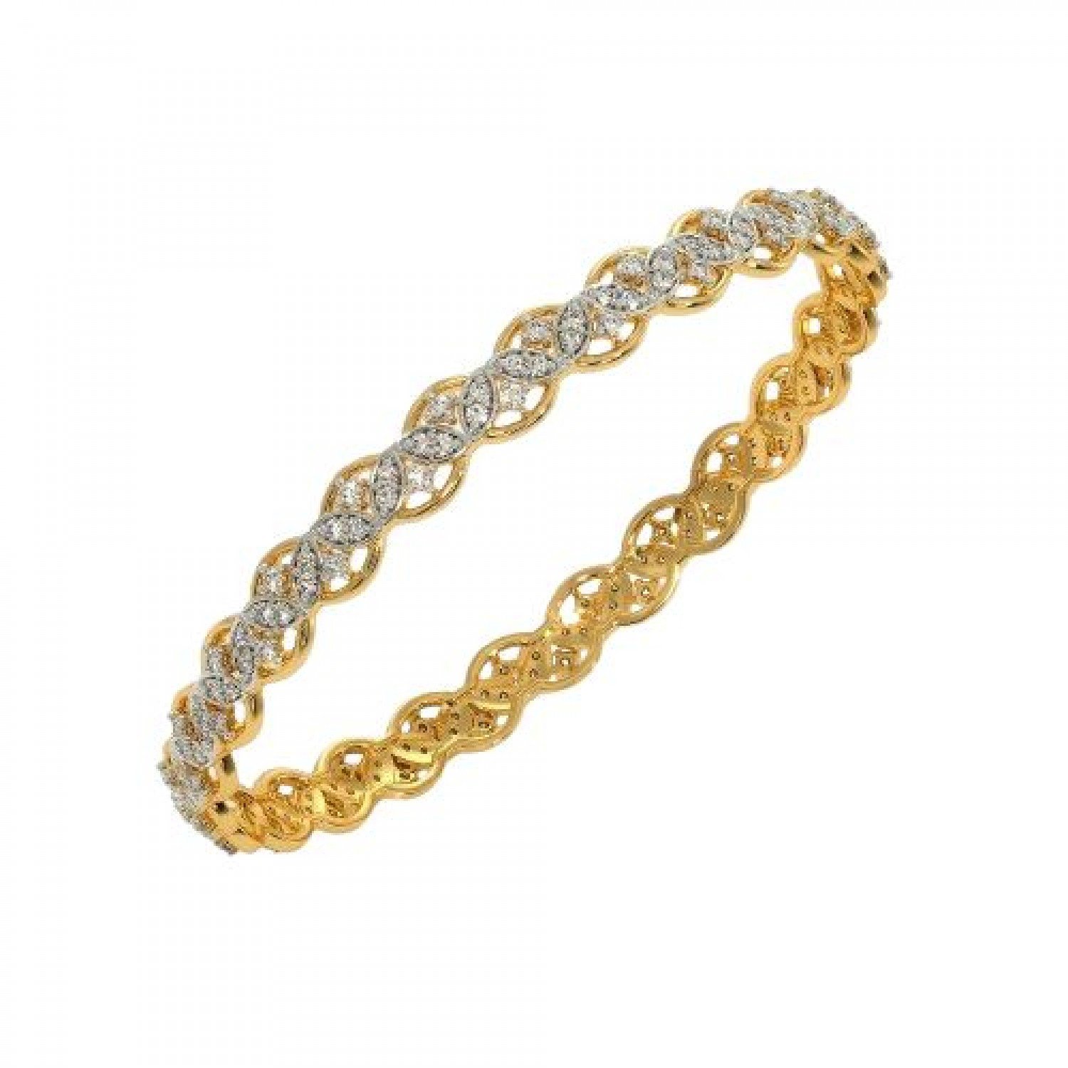 Sleek Diamond Bangles