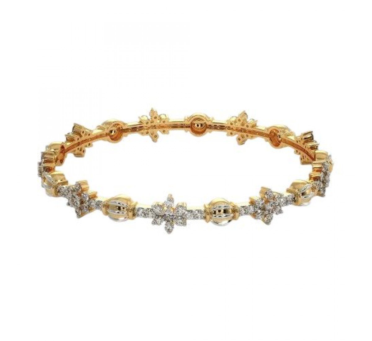 Gorgeous Wave Diamond Bangles