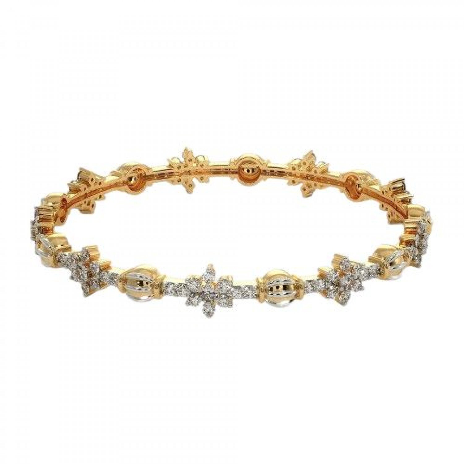 Gorgeous Wave Diamond Bangles