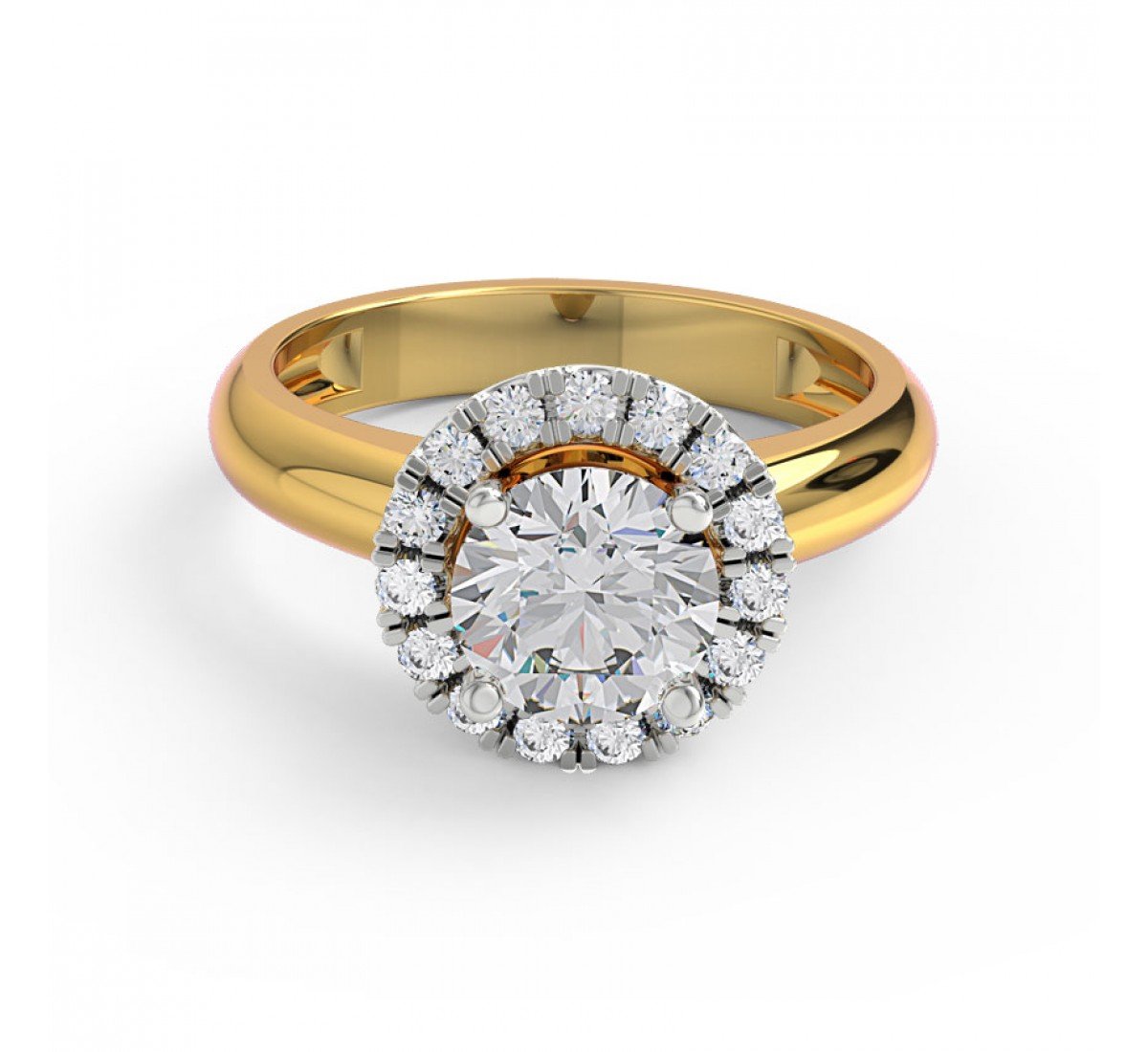 Becca Floral Solitaire Diamond Ring