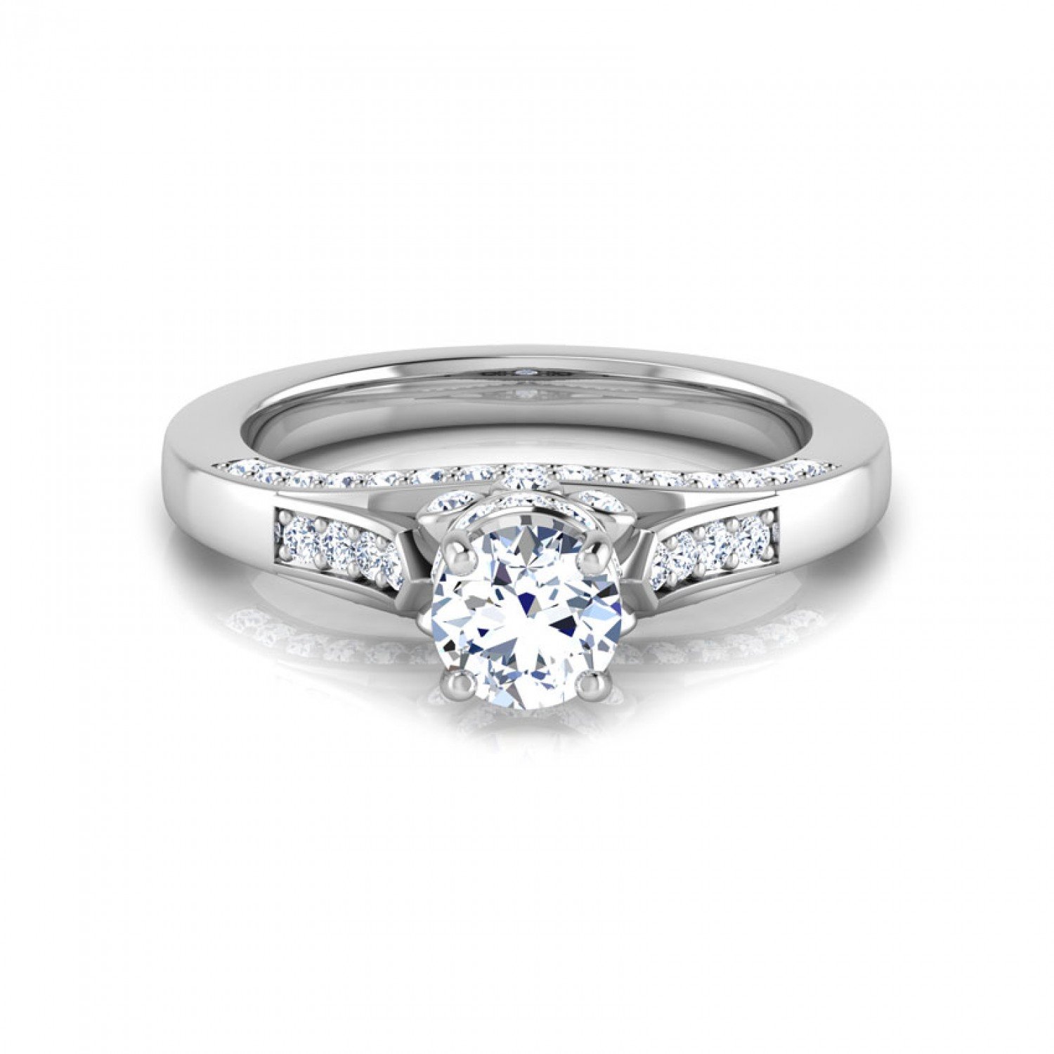 Aninata Elegant Solitaire Diamond Ring