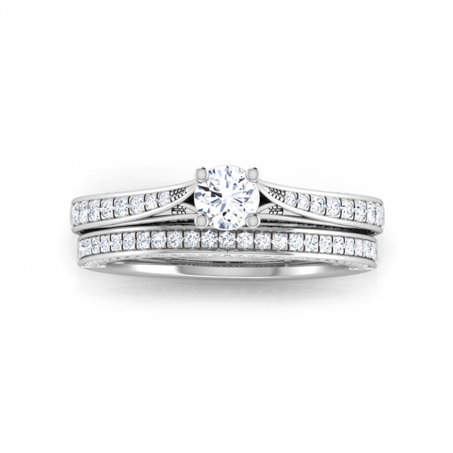 Upexa Bridal Diamond Ring Set
