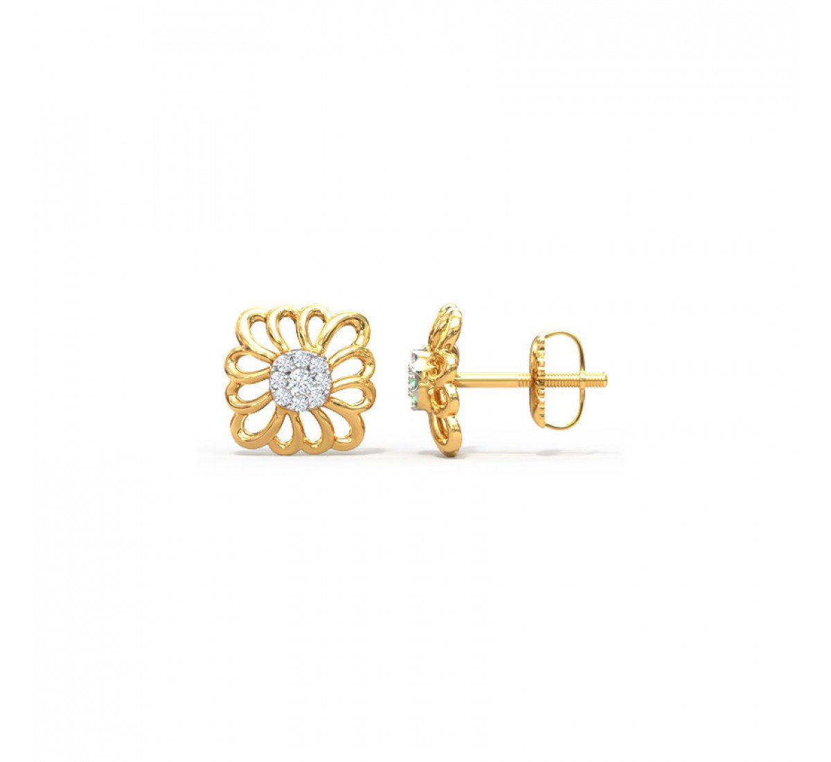 Trinket Diamond Earrings