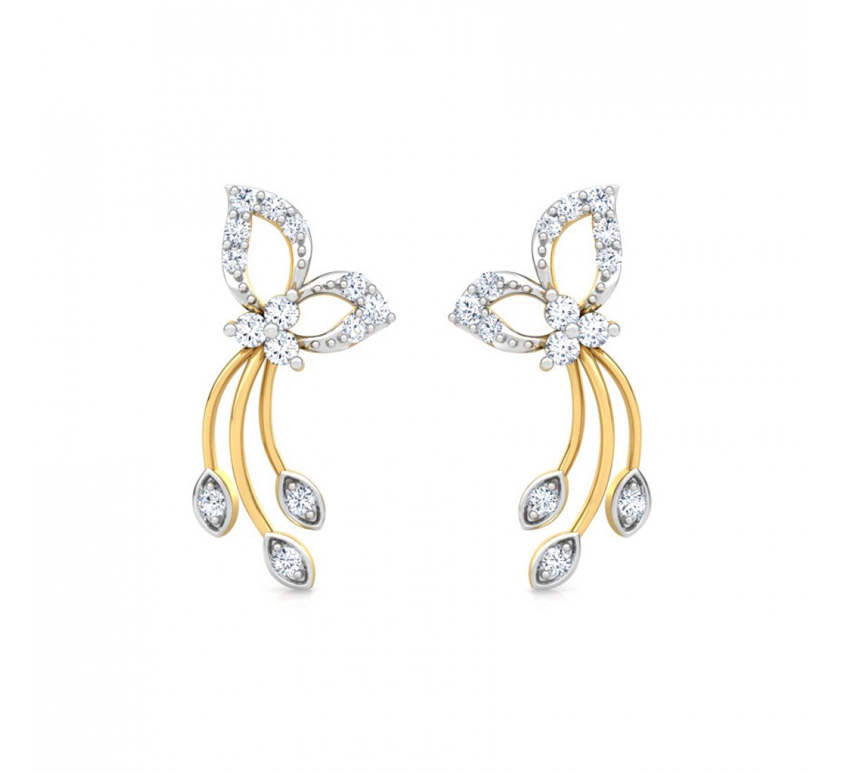 Agate Diamond Earrings
