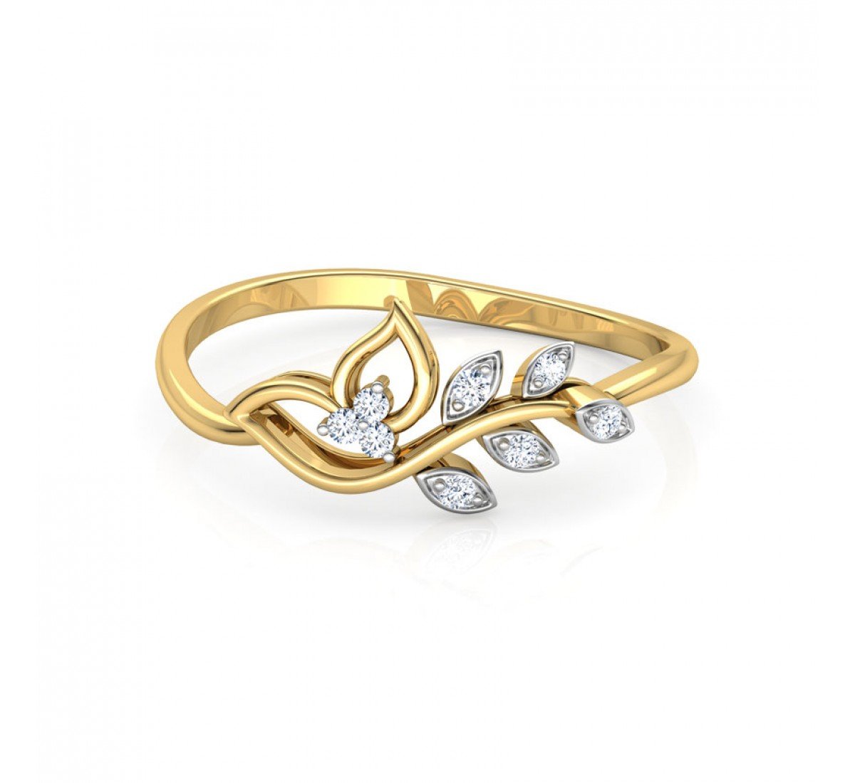 Classic Petalled Diamond Ring