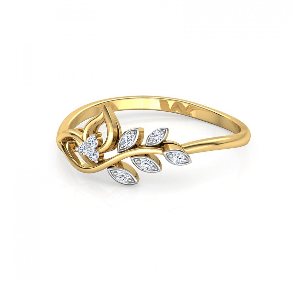Classic Petalled Diamond Ring