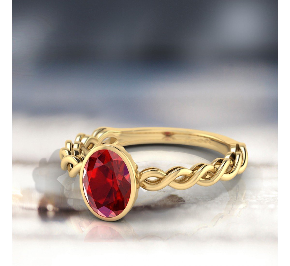 Delicate Wave Gold Ring