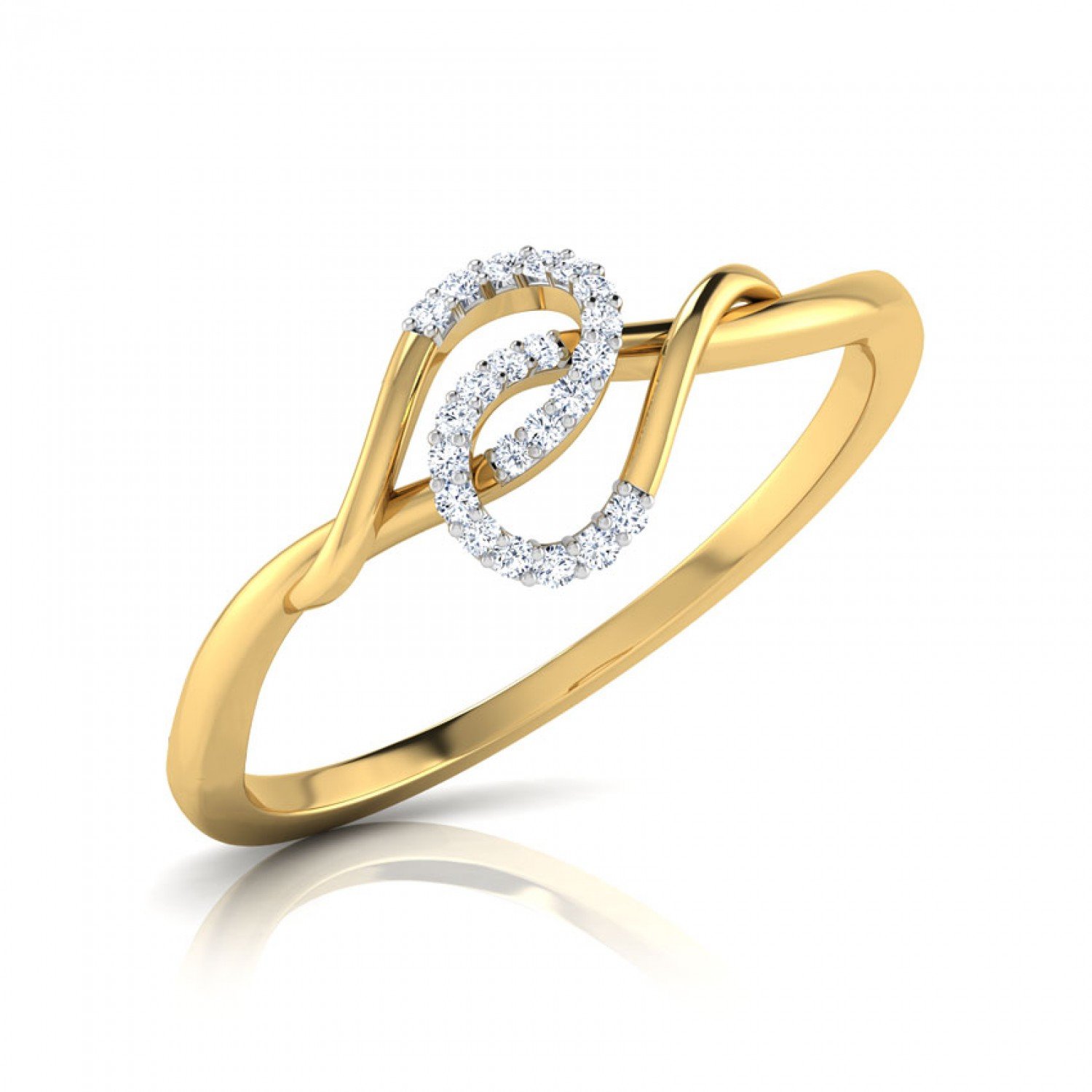 Wispy Jewel Diamond Ring