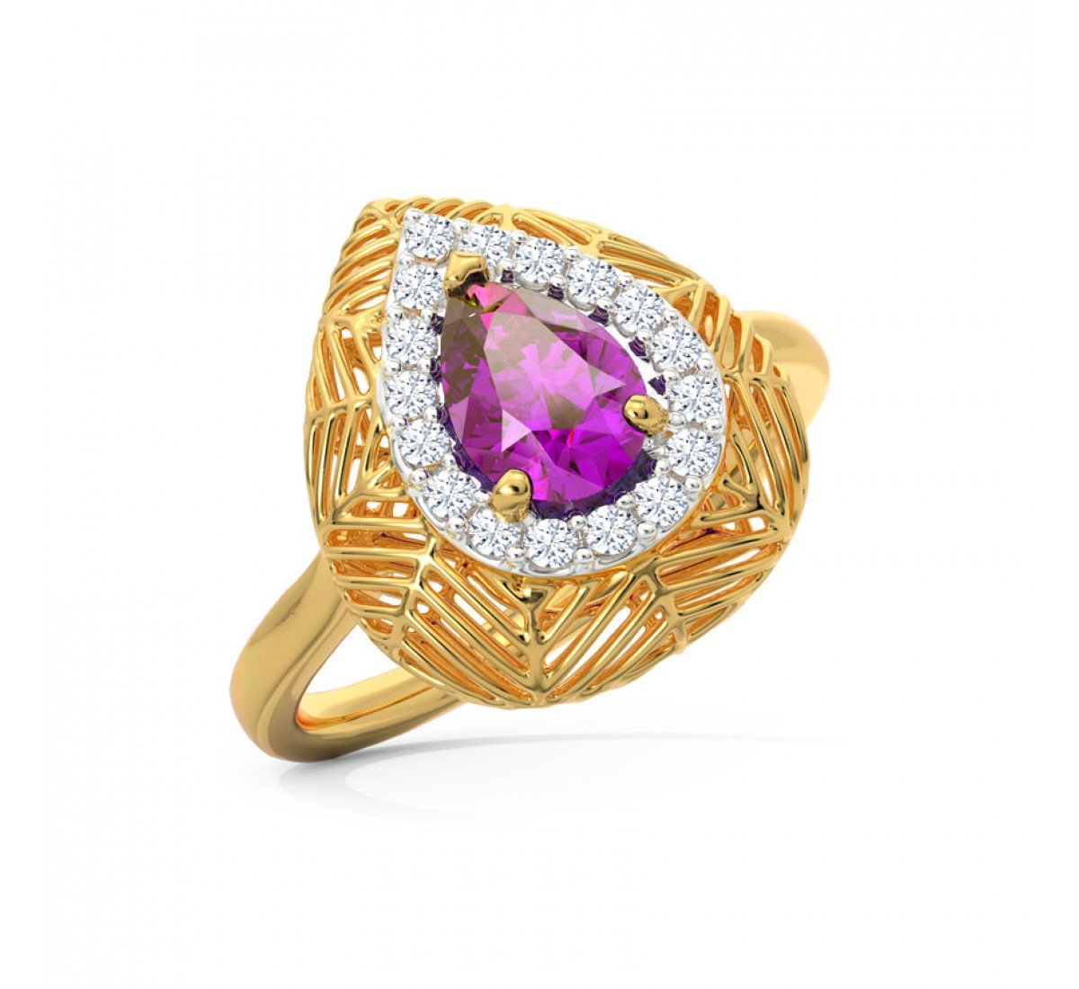 Jovify Amethyst Diamond Ring