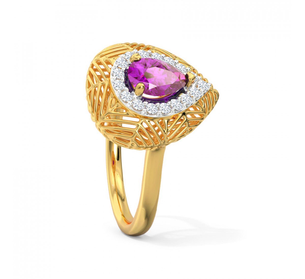 Jovify Amethyst Diamond Ring