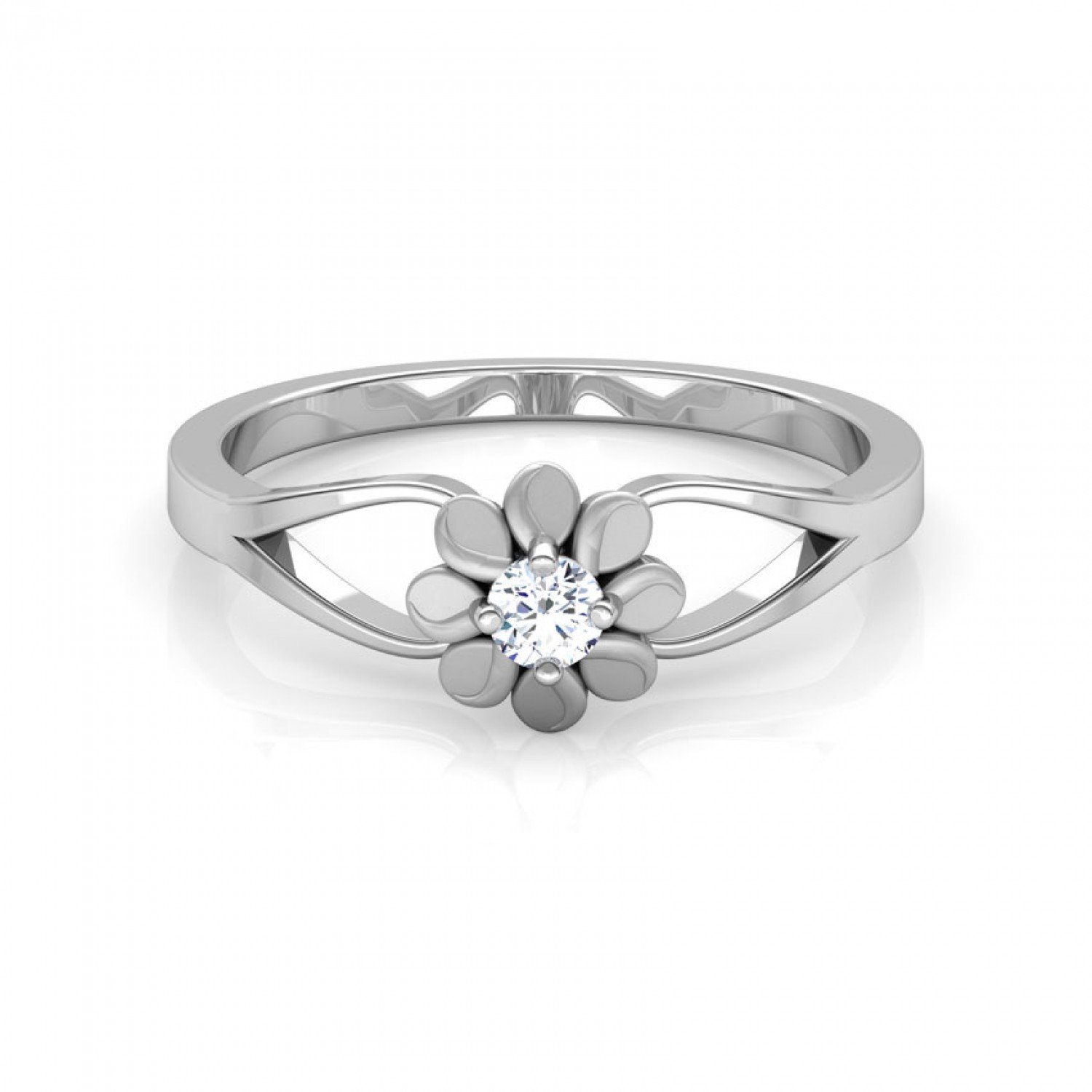 Cabled Glow Diamond Ring