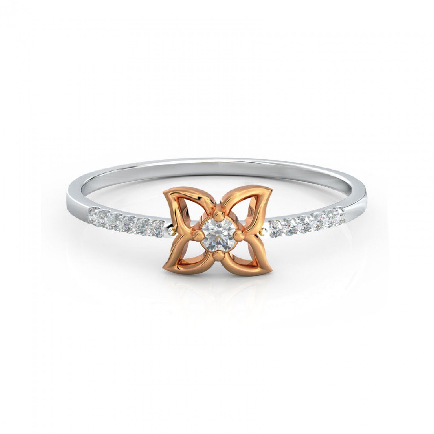Scepter Wave Diamond Ring