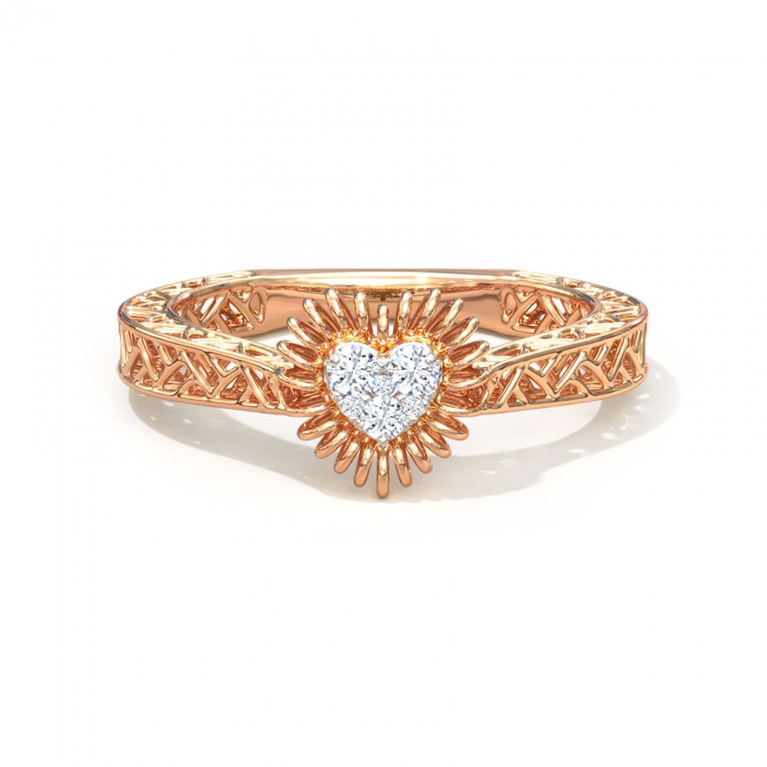 Stellar Droplet Diamond Ring