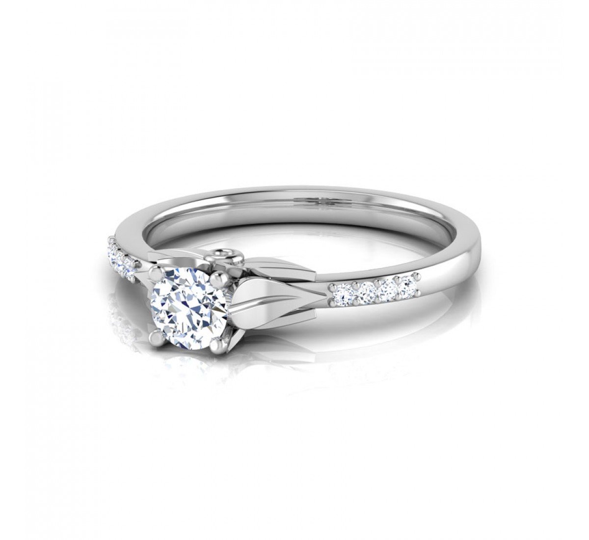 Vintage Charm Solitaire Diamond Ring