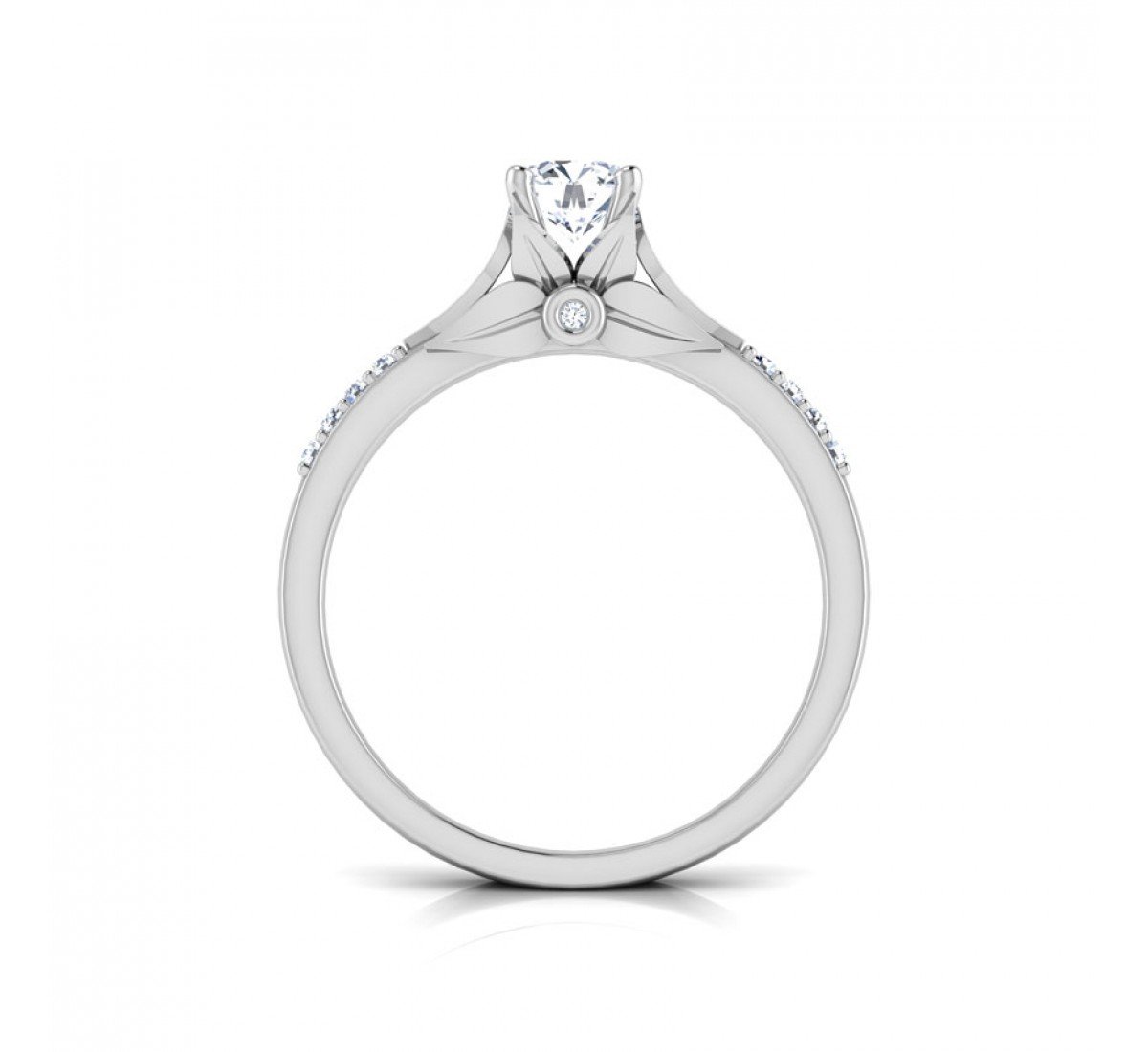 Vintage Charm Solitaire Diamond Ring