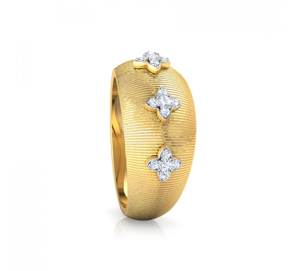 Ephemeral Brocade Diamond Ring